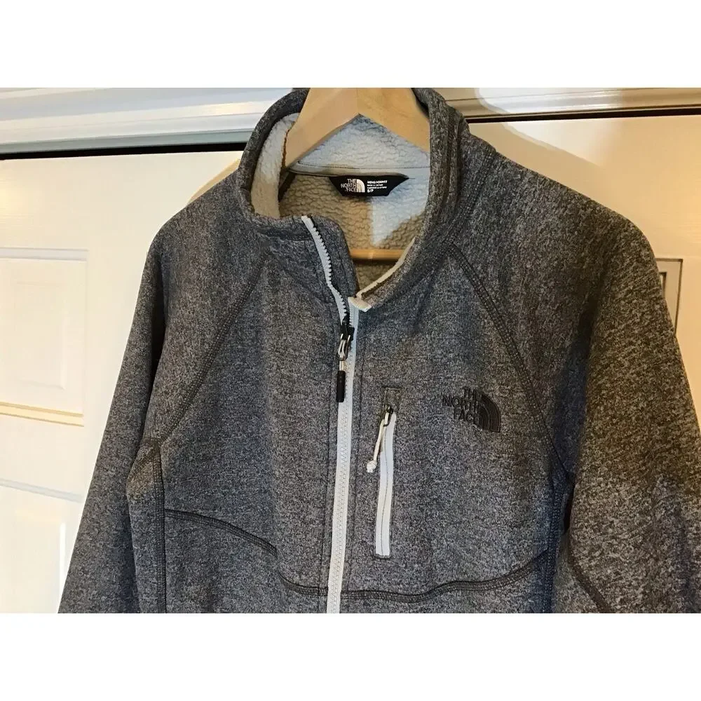 The North Face Canyonlands Full Zip Fleece Jacket Mens S Gray Gorpcore Active